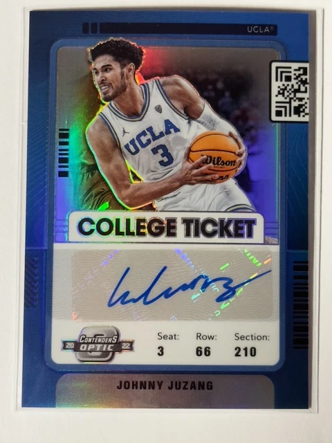 2022 Panini Contenders Optic Draft Picks Johnny Juzang #CO-JJU Blue Auto /49