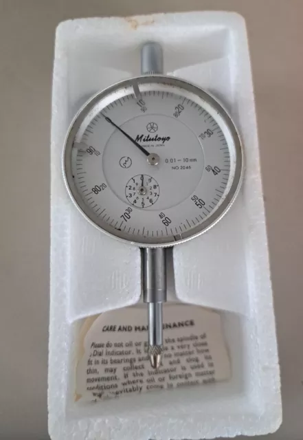 Mitutoyo Dial Test Indicator 0.01-10mm  No.2046.