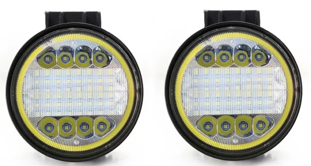 Angel Eyes Bague Spot LED Travail Lampe 2 X 42W Hors Route Bateau Camion SUV 4x4