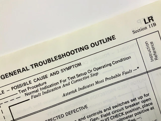 Troubleshooting Outline Locomotive Service Manual SD40-2 1983 EMD AA271