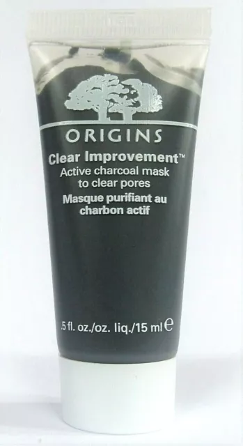 Origins Clear Improvement Active Charcoal Mask for Clear Pores 15ml New