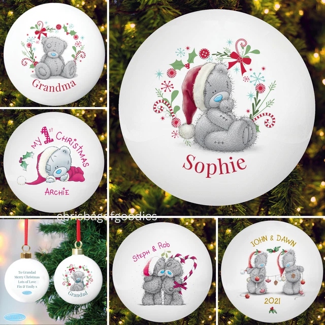 PERSONALISED ME TO YOU TATTY TEDDY BEAR CHRISTMAS TREE BAUBLE Gifts for ...
