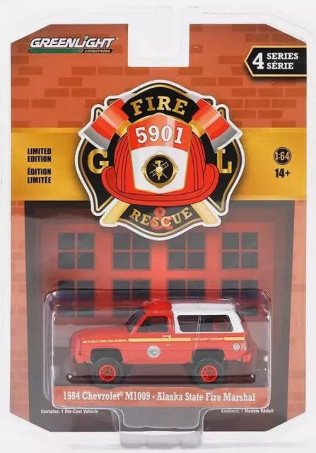 1984 Chevrolet M1009 - Alaska State Fire Marshal  *** Greenlight Rescue 1:64