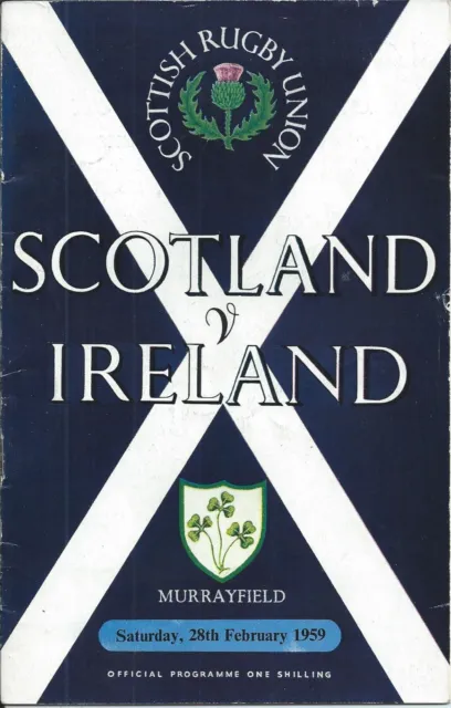 28 FEB 1959 SCOTLAND v IRELAND, FIVE NATIONS