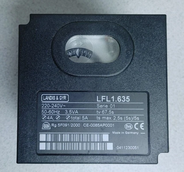 LANDIS & GYR LFL 1.635 GAS BURNER CONTROLLER 220-240VAC 50-60Hz NEW! WOW!!
