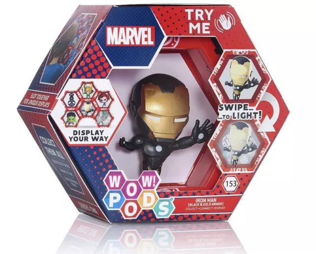 Neu Offiziell Wow! Pods Avengers Marvel Metallic Iron Man Sammlerstück