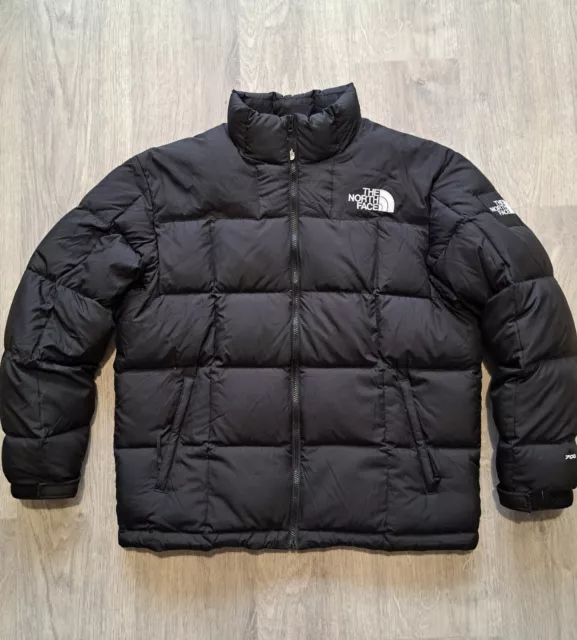 THE NORTH FACE LHOTSE BLACK - DOWN insulated nuptse MEN'S PUFFER COAT - L