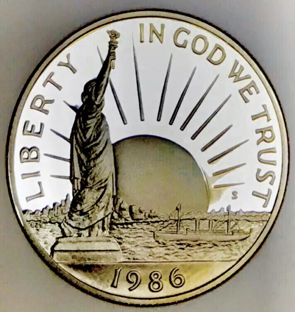 1986***Proof Statue Of Liberty Half Dollar Commem! Museum Worthy! Rare #M290_735