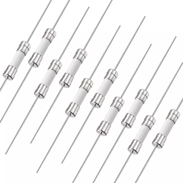 Fusibles Coup Rapide Fil Conducteur Fusibles Céramique 5 x 20mm 250V F10A 10Pcs