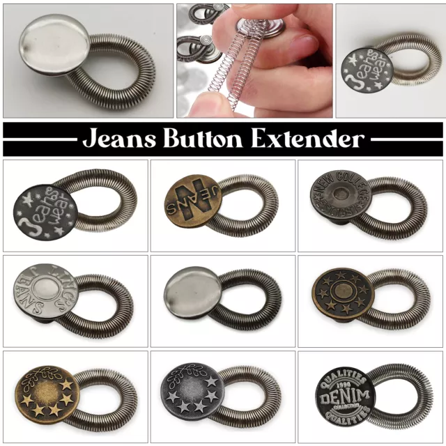 Jeans Boutons Taille Extenseurs DIY pour Pantalon Vestes Manteaux Maternité Robe