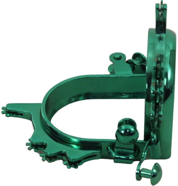 Abetta Brand Emerald Green Metallic Ladies' Sidewinder Spurs w/Rowels Horse Tack