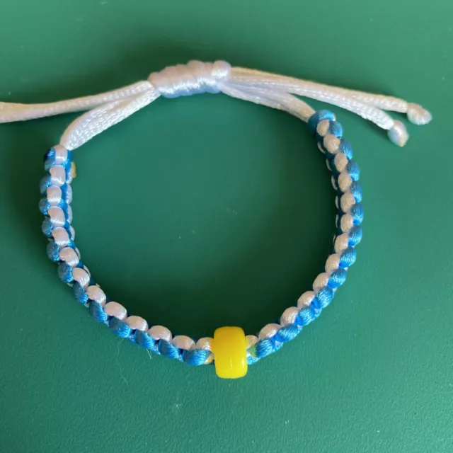 ARGENTINA Bracelet #04 Handcrafted Pulsera  Albiceleste & BLACO Hecha a Mano