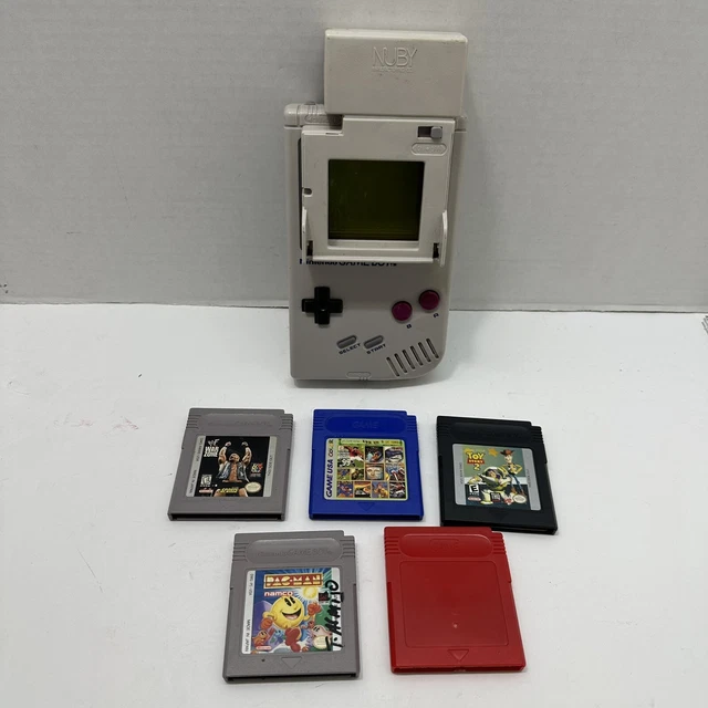 Original Nintendo GameBoy DMG-01 Handheld Console - Tested & Working with Games Original Nintendo GameBoy DMG-01 Handheld Console - Tested & Working with Games