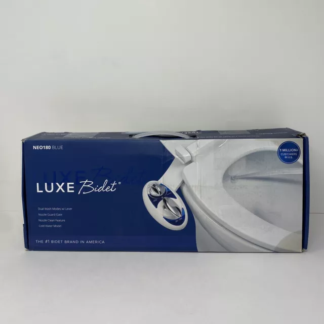 LUXE Bidet NEO 180 Self-Cleaning, Dual Nozzle, Non-Electric Bidet Attachment