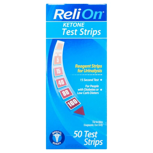RELION KETONE TEST Strips, 50 Count 18.95 PicClick