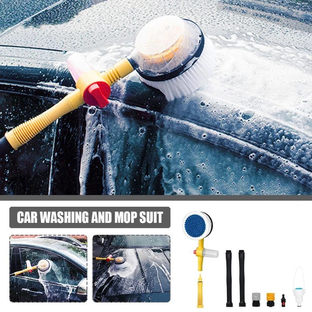 Automatic Washing Car Wash Flow Foam Brush Cleaning Care Multifunction Kit New ~