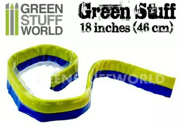 Green Stuff World Kneadatite Blue/Yellow Green Stuff 36.5 93cm Epoxy Putty  Bar