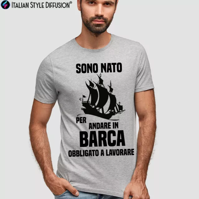 T-shirt personalizzata uomo Nato per andare in barca Italian Style Diffusion®