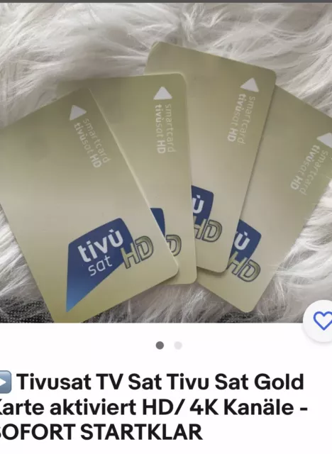 TiVuSat HD Gold Karte aktiviert italienische HD/ 4K Kanäle - SOFORT STARTKLAR