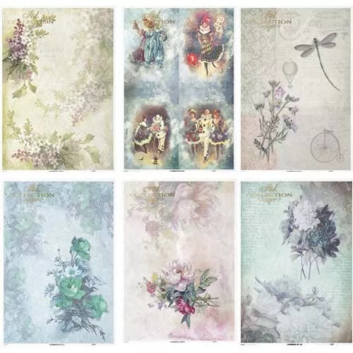 ITD Collection B - Decoupage Rice Paper A4 Sheet - VARIOUS DESIGNS *SALE*