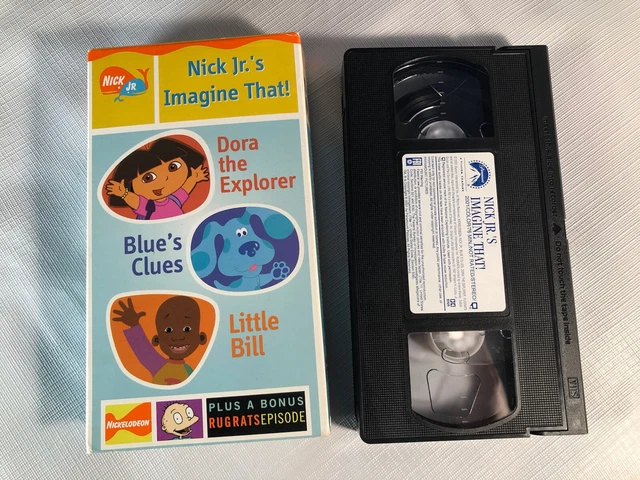 NICK JR IMAGINE That VHS bande Dora Explorer Blues Clues Little Bill ...