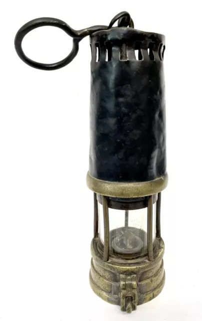 Antike Bergarbeiterlampe Naylor Wigan Marsaur D w23