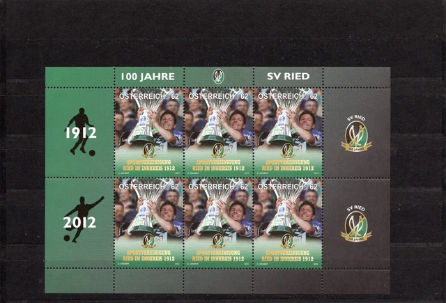 Österreich Kleinbogen aus  Jahr 2012 , Michel Nr.2994  postfrisch