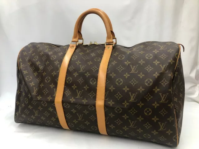 Louis Vuitton Monogram Keepall 55 Travel Hand Bag No Strap 2i210030n"