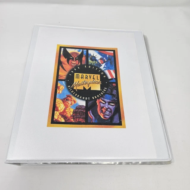 1994 MARVEL MASTERPIECES Complete Base Set 139/140 Cards Binder Lot - NM LP