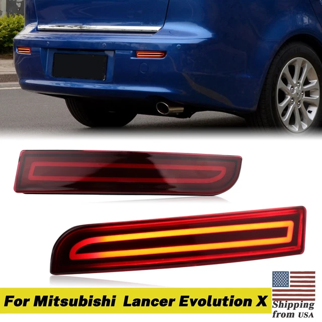 LED REAR BUMPER Reflector Fog Lights DRL for Mitsubishi Turn Signal