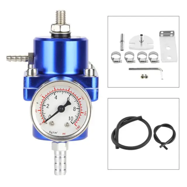 High-Performance Fuel Pressure Regulator | Gauge Rising Rate | Blue