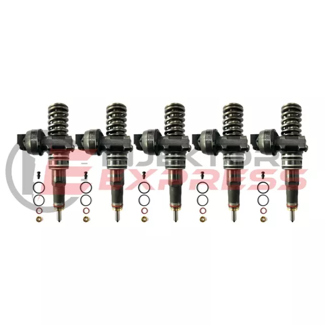 5xBOSCH Pumpe Düse Einheit - VW T5 - Tourareg 2.5 TDI - 0414720210 Injektor AXD