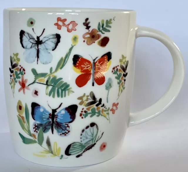 Tag Hello Sunshine Mug Butterfly Floral Tea Coffee Cup