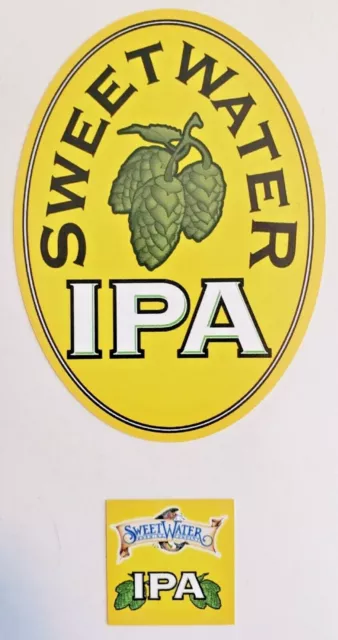 Sweetwater Brewing Company IPA Tap Handle Sticker Set Craft Beer Brewery New!!!