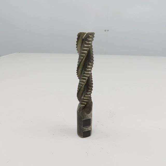 Hanita 1" Diam. 3 Flute Spiral Roughing End Mill HSS 1" Weldon 4" LOC