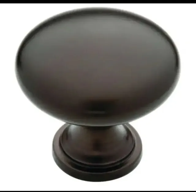Lot Of 22 Liberty Round Dark Oil Rubbed Bronze Hollow Cabinet Knob 1-1/4 in.32mm