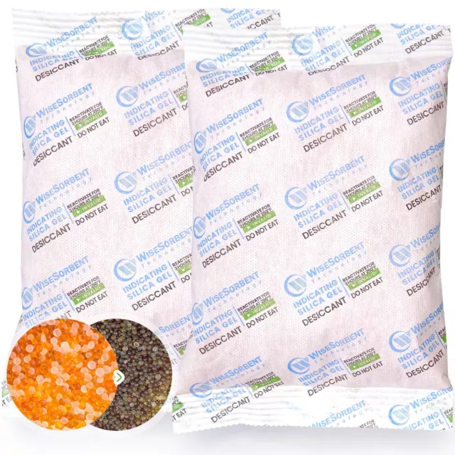 3pc 500g Silica Gel Desiccant Packs, Rechargeable Desiccant Moisture Absorbers