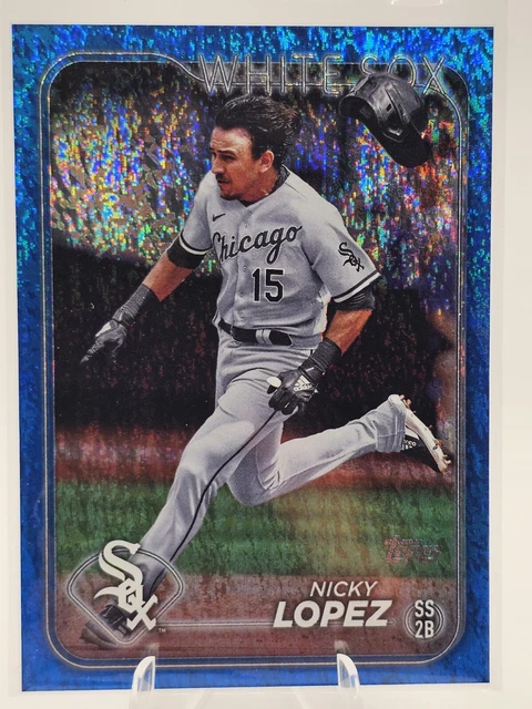 2024 TOPPS NICKY Lopez #687 Feuille Bleue 406/999 Chicago White Sox EUR