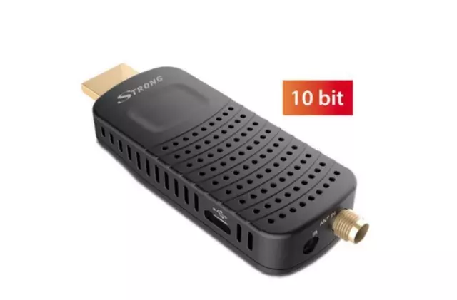 Strong Dvbt2 Hevc Hdmi Usb Slim Srt82 Récepteur Terrestre