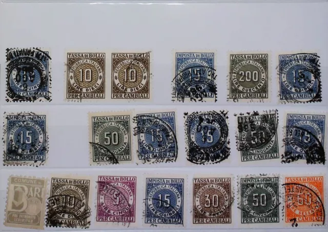 Italy Revenue Stamps 20520