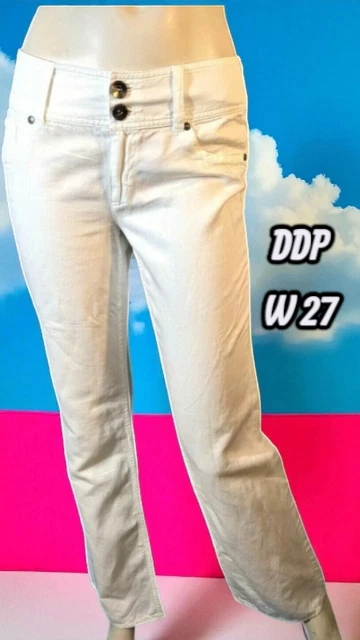 Pantalon En Cuir D’agneau Escada Sport – Couleur Crème, Taille 40, Neuf Avec étiquettes