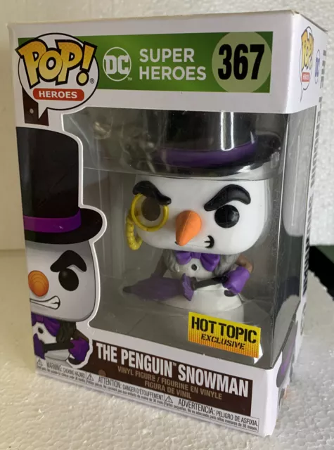 Funko Pop! DC Heroes Christmas Penguin Snowman Hot Topic Exclusive #367