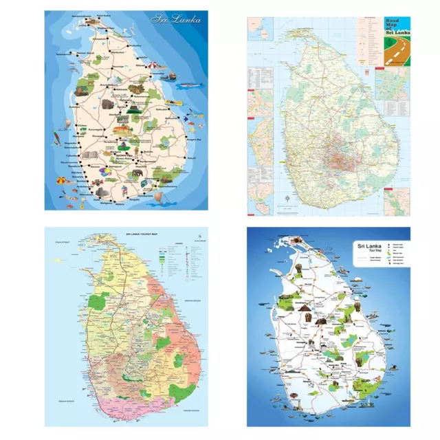Ceylon map tourist map of sri lanka road map of sri lanka 4 jpg