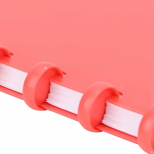 (red))360 Degree Folded Vibrant Hole Binder Writing Tool Office Supplies For