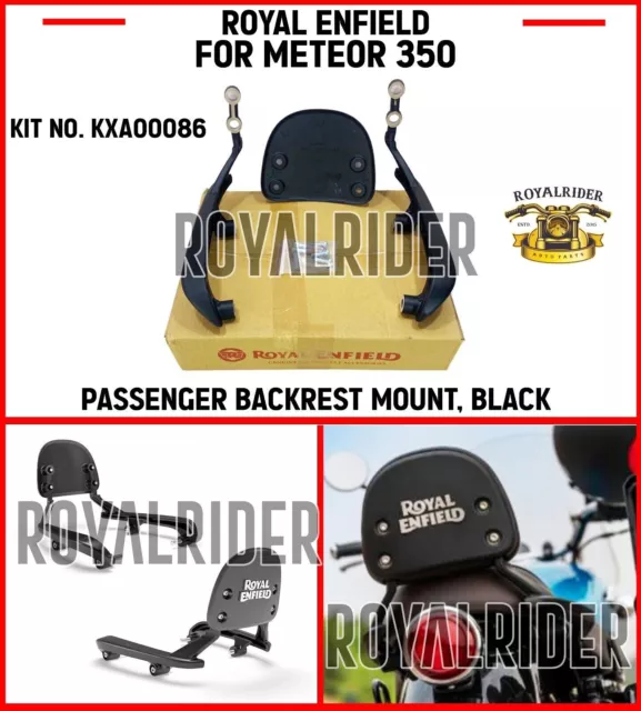 Fits Royal Enfield "PASSENGER BACKREST MOUNT BLACK" For METEOR 350