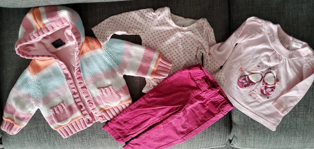 Pacchetto abbigliamento bambine da 3 a 6 mesi, M & Co, MONSOON, baby gap