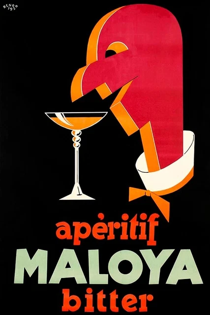 Poster Publicitaire D'Époque - Manifesto Art Nouveau Vintage - Affiche Déco Italienne