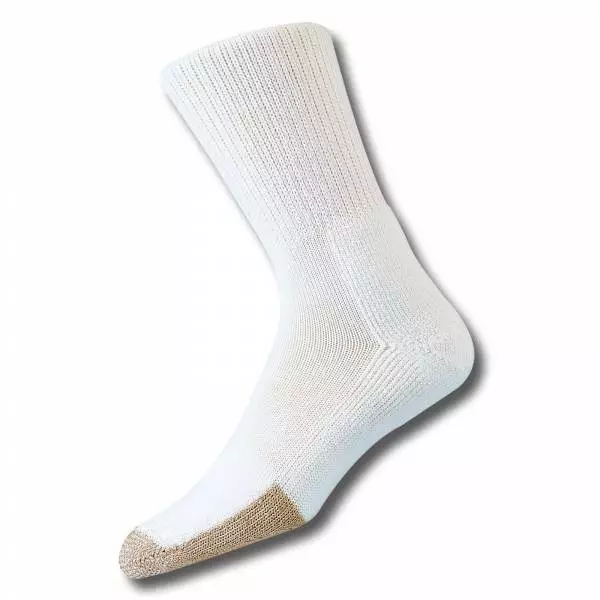 Thorlos A2230 White Tennis Maximum Crew Sock Unisex Size Men 9-12.5/WMN 10.5-13