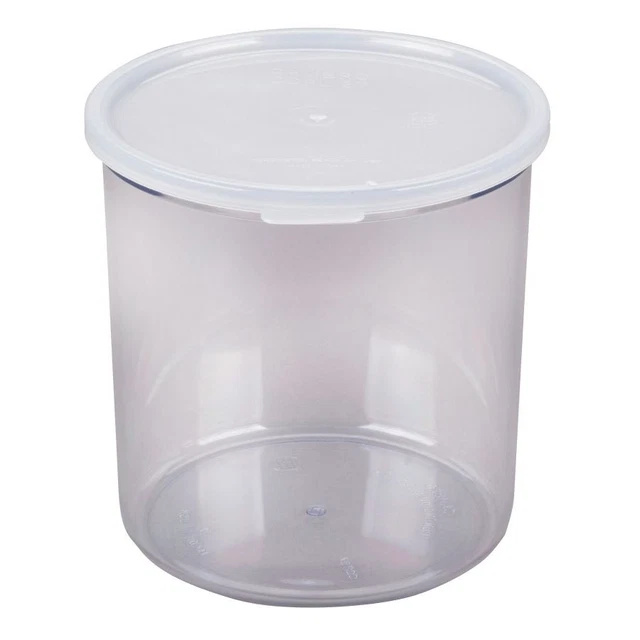 Cambro CCP27152 Clear Plastic 2.7 Qt. Round Crock with Lid