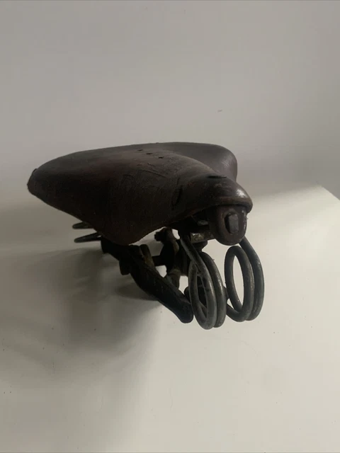 Selle Vélo Cuir IDEALE Vintage – Marron, Fabriquée En France, Pour Route Ou Course